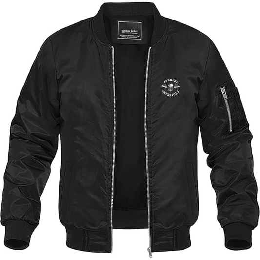 Men's A7X Logo Lightweight Bomber Jacket Windbreaker Softshell Varsity Jacket Coat