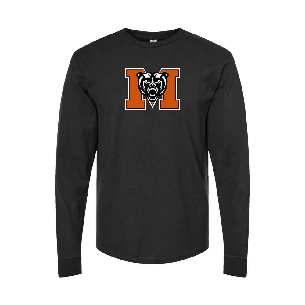 Youth Mercer Bears Logo Cotton Long Sleeve T-Shirt