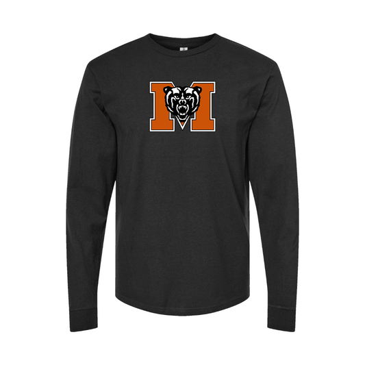 Youth Mercer Bears Logo Cotton Long Sleeve T-Shirt