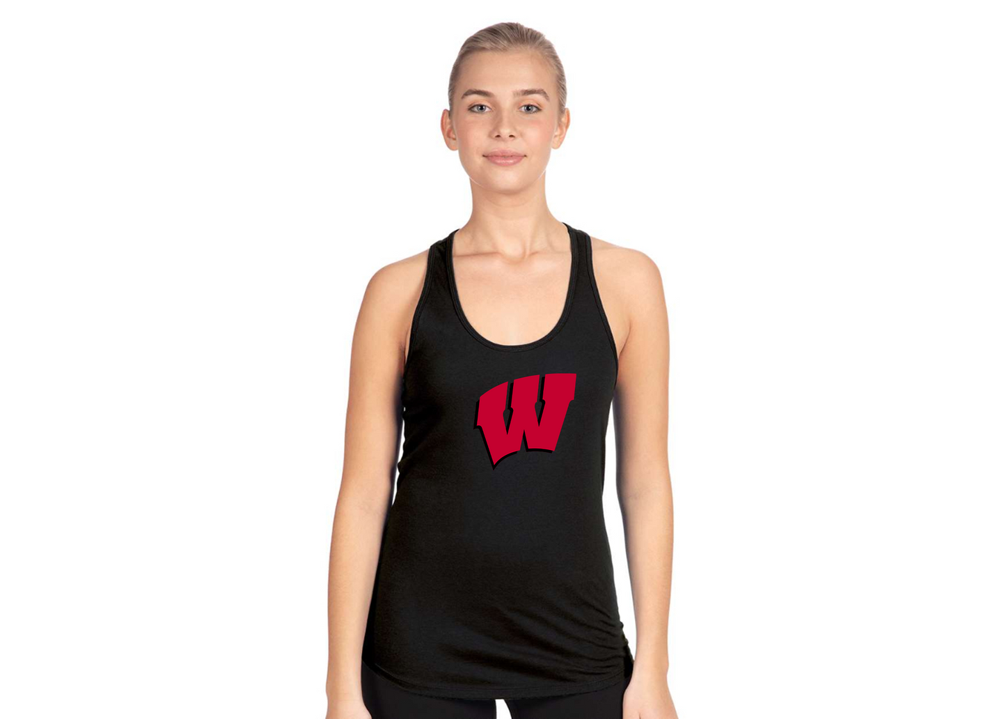 Women's Wisconsin Badgers Next Level Ideal Racerback Tank