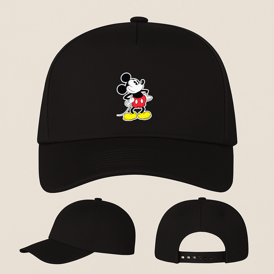 Mickey Mouse Cartoon Five Panel Twill Snapback Cap