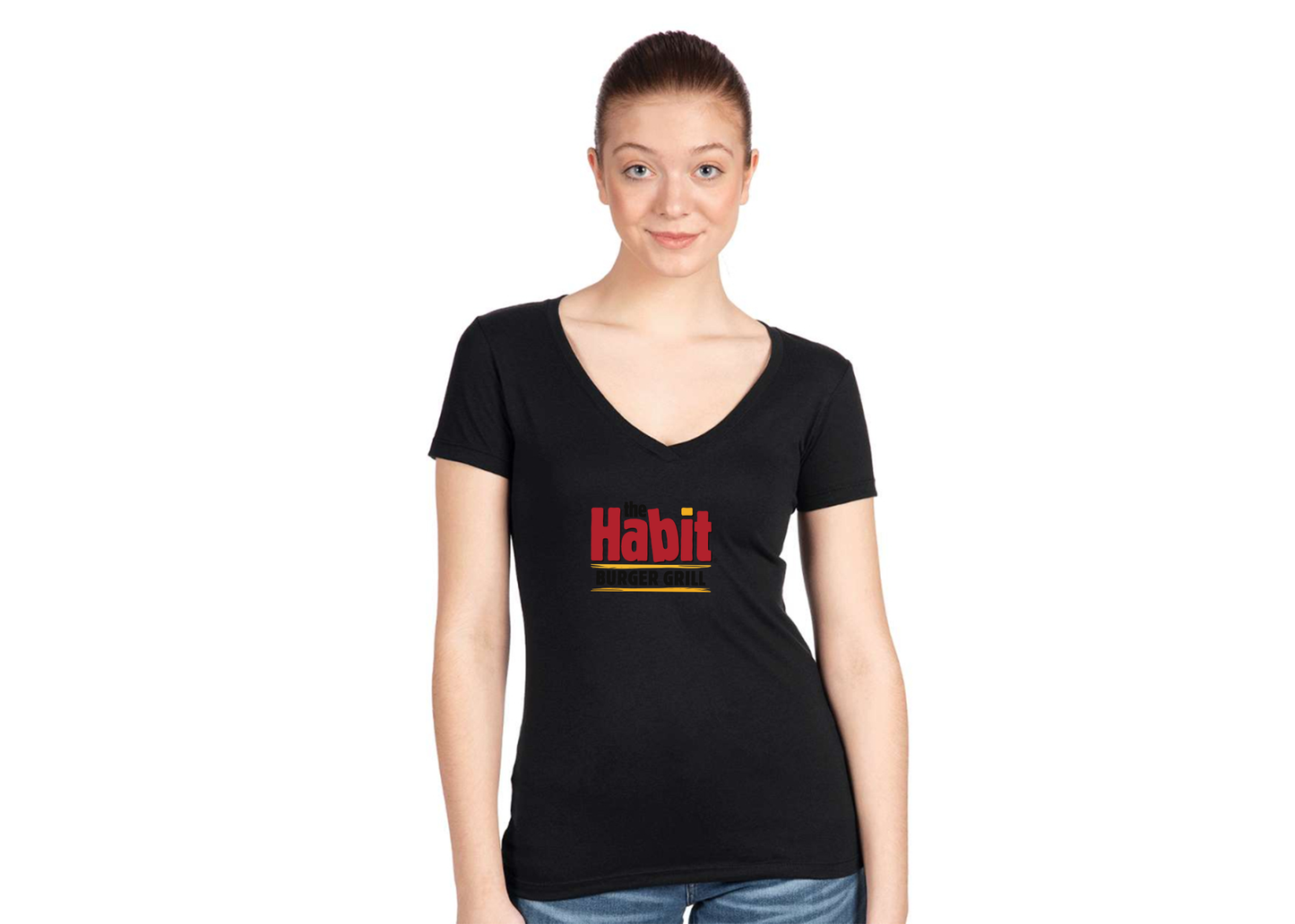 Women's The Habit Burger Grill Next Level V-Neck T-Shirt
