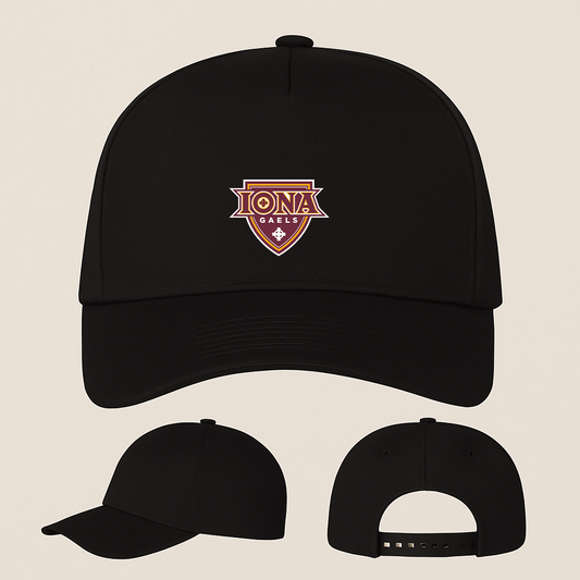 Iona Gaels Logo Five Panel Twill Snapback Cap