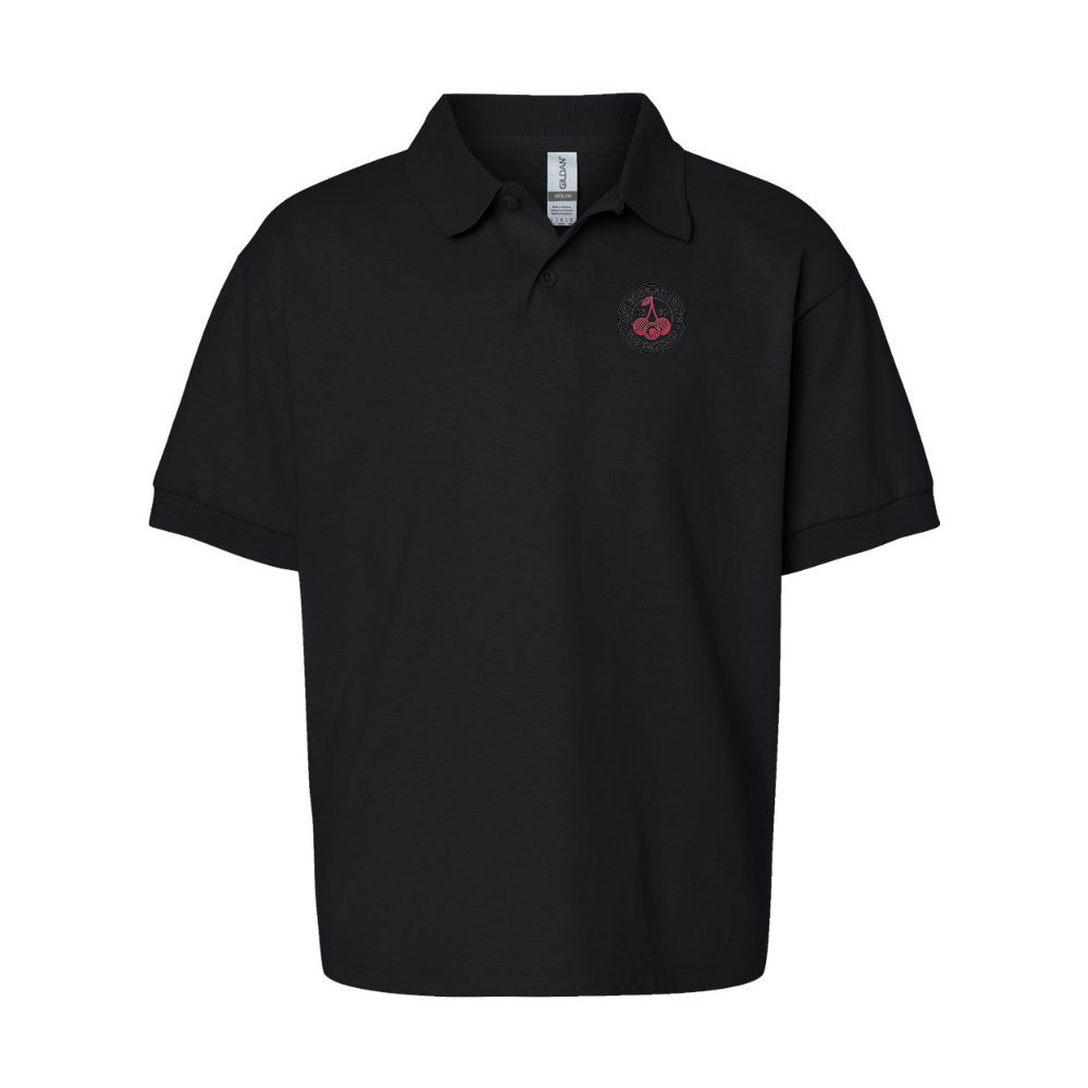 Youth AFC Bournemouth Soccer Logo Gildan Dry Blend Jersey Polo