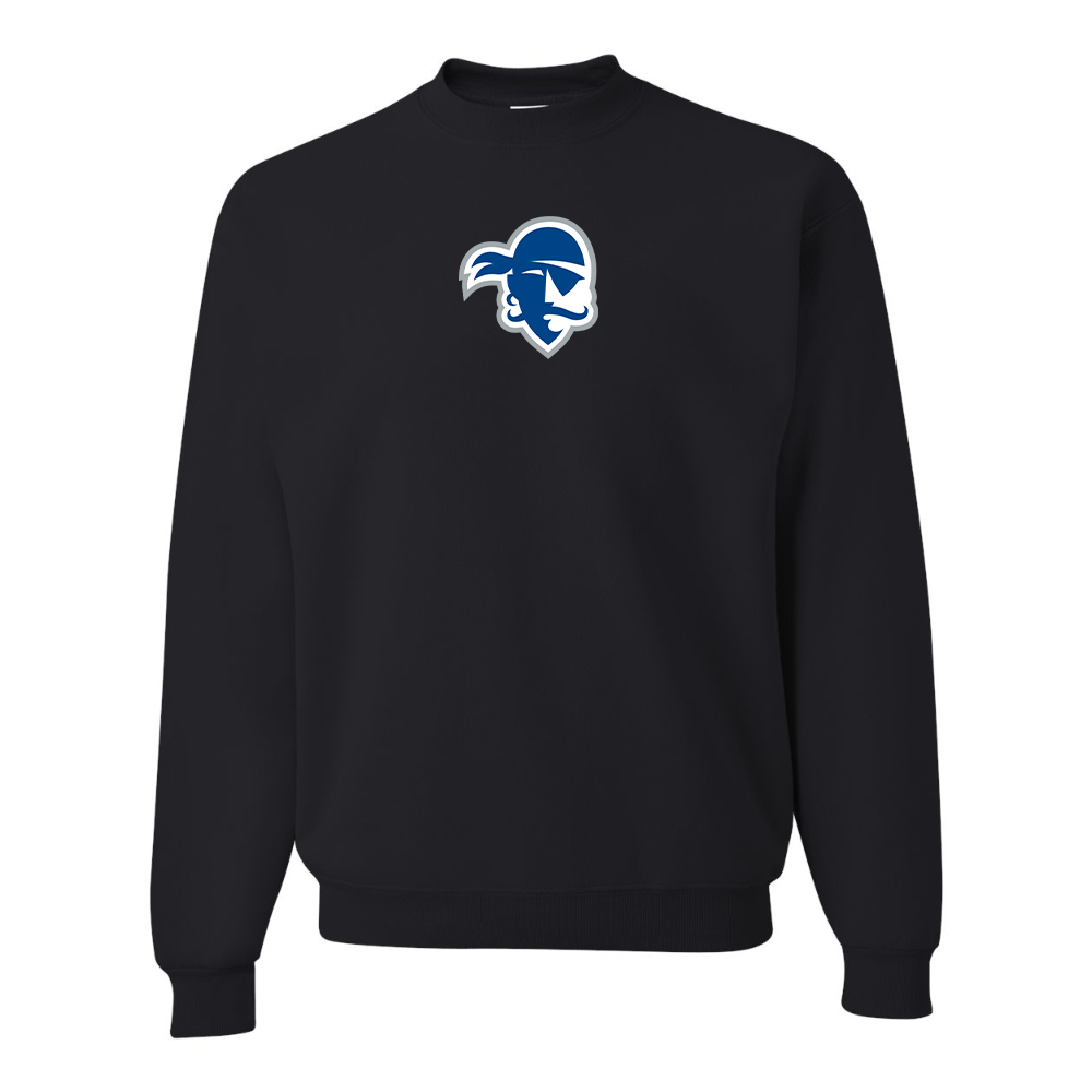 Men's Seton Hall Pirates Logo JERZEES NuBlend Crewneck Sweatshirt