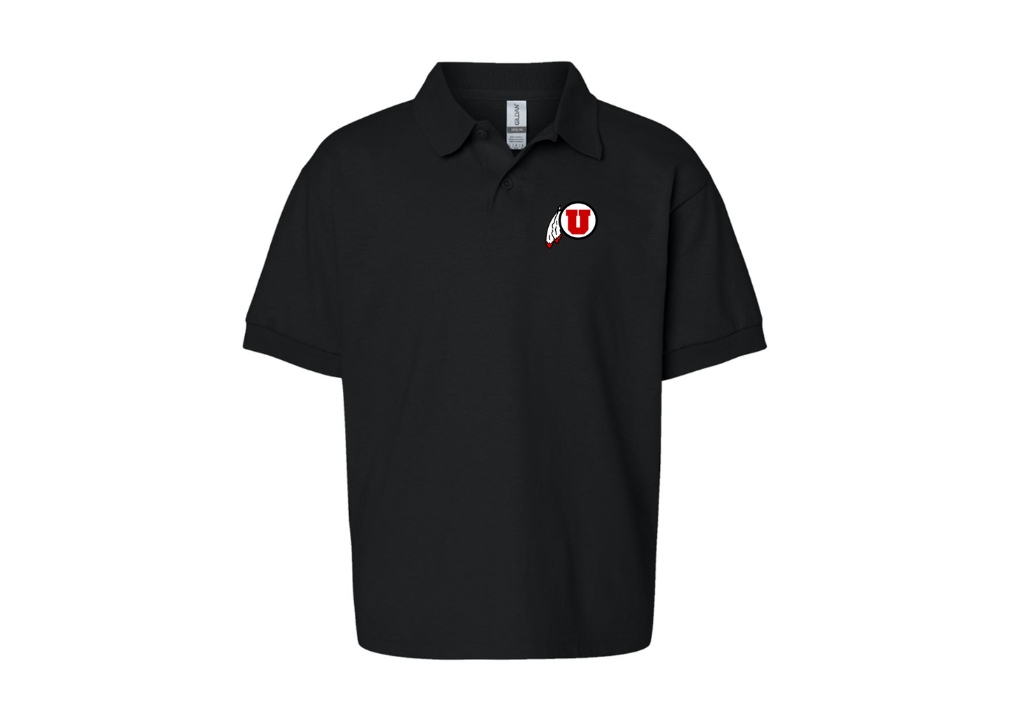 Youth Utah Utes Gildan Dry Blend Jersey Polo
