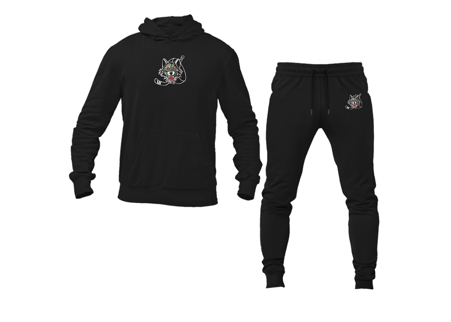Men's Chicago Wolves Logo Hoodie Joggers Set