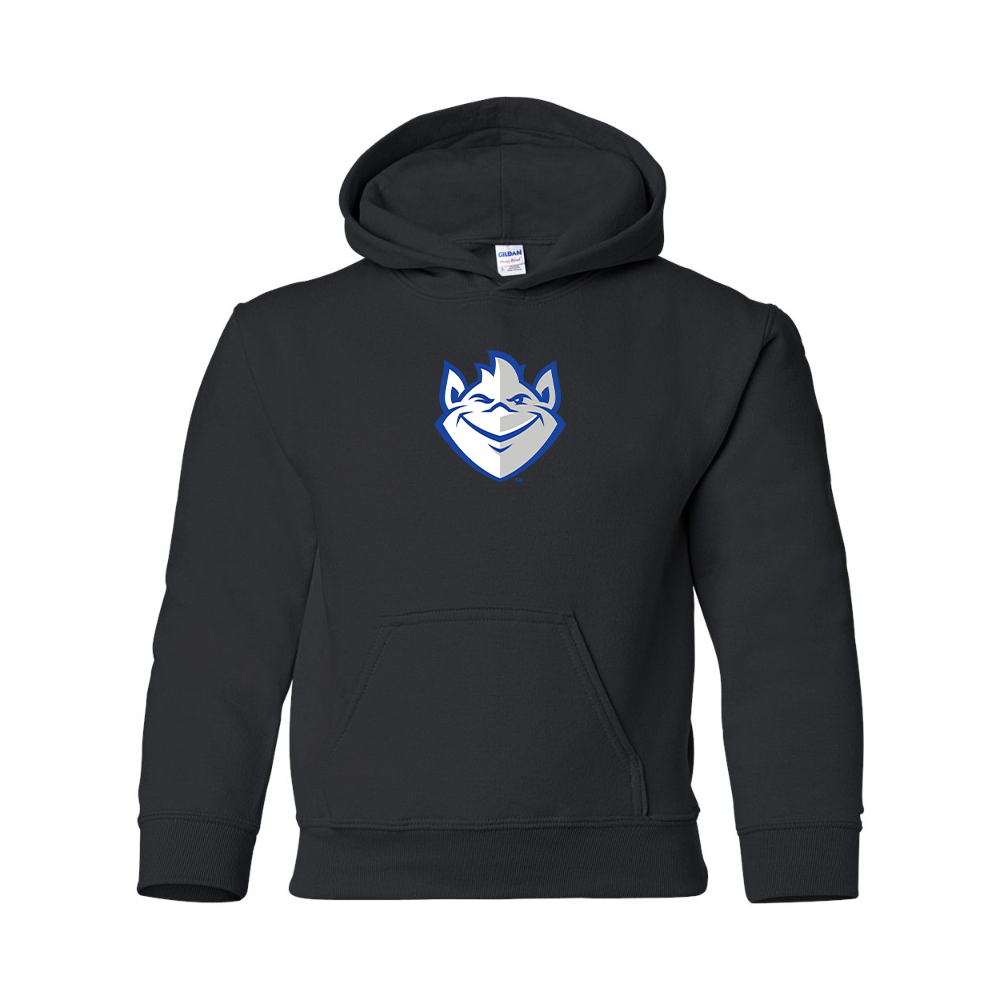 Youth Saint Louis Billikens Logo Gildan Heavy Blend  Hooded Sweatshirt