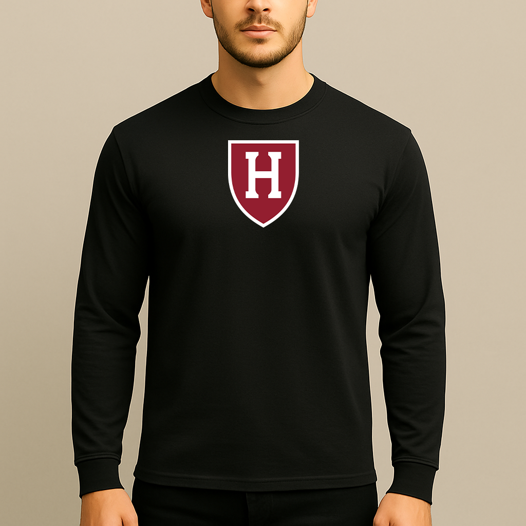 Men's Harvard Crimson Logo Long Sleeve T-Shirt