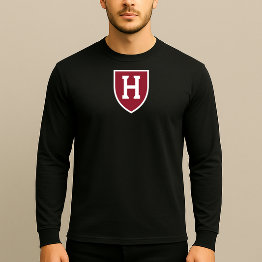 Men's Harvard Crimson Logo Long Sleeve T-Shirt