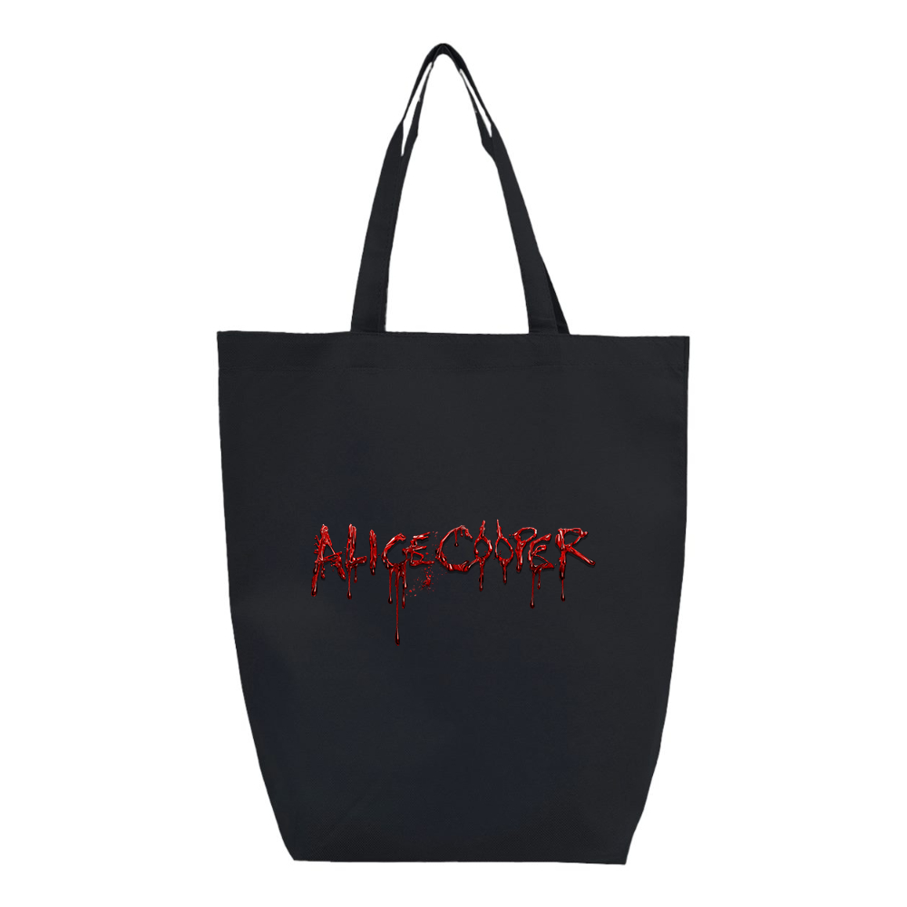 Alice Cooper Logo Q-Tees Non-Woven Gusset Bottom Tote