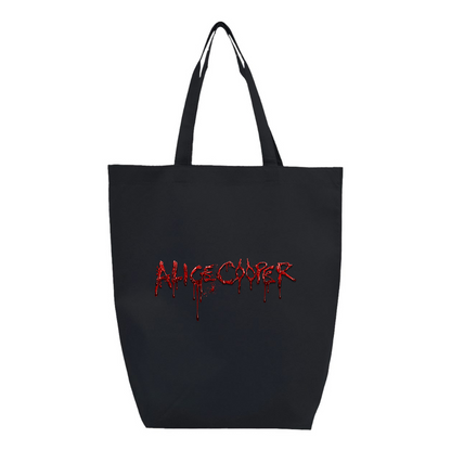 Alice Cooper Logo Q-Tees Non-Woven Gusset Bottom Tote