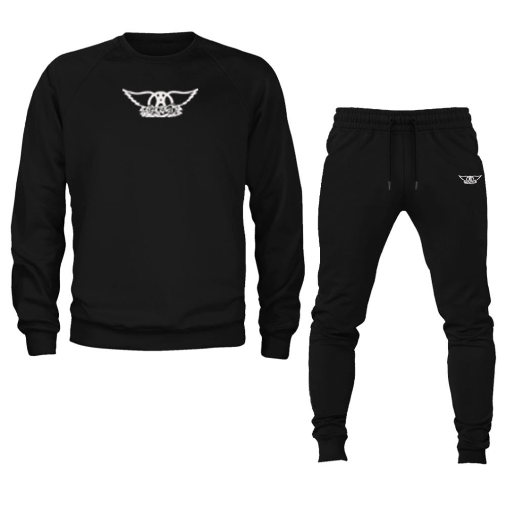 Men's Aerosmith Logo Crewneck Sweatshirt Joggers Suit