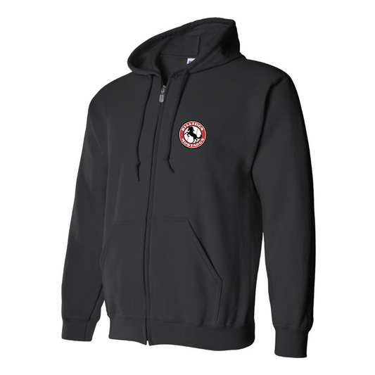 Men's Billings Mustangs Logo Zipper Hoodie