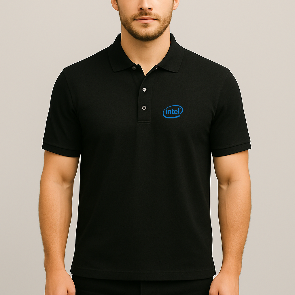 Men's Intel Logo Dry Blend Polo