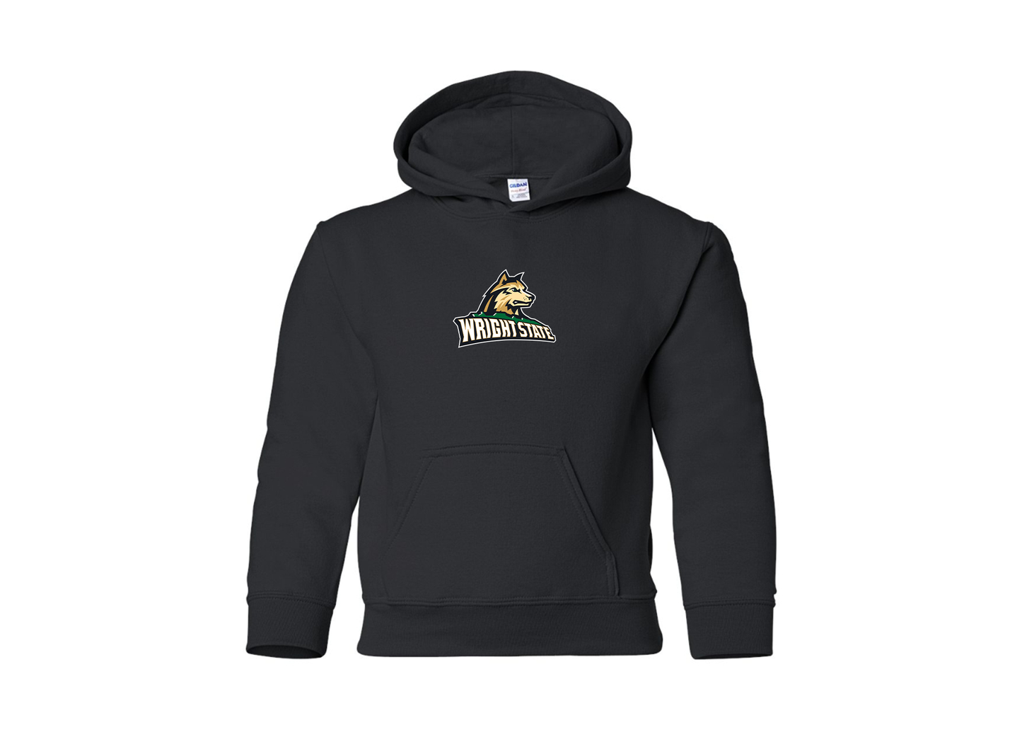 Youth Wright State Raiders Gildan Heavy Blend  Hooded Sweatshirt