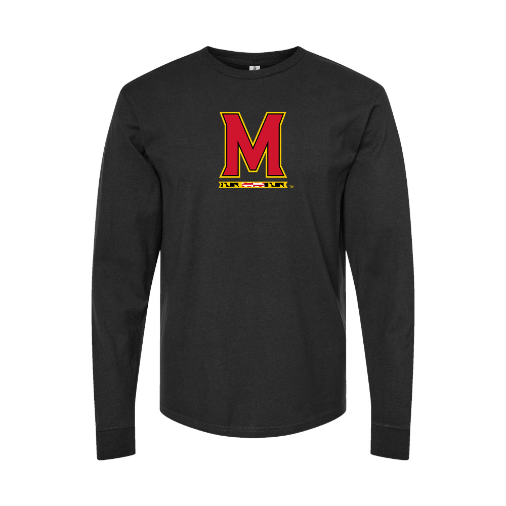 Youth Maryland Terrapins Logo Cotton Long Sleeve T-Shirt