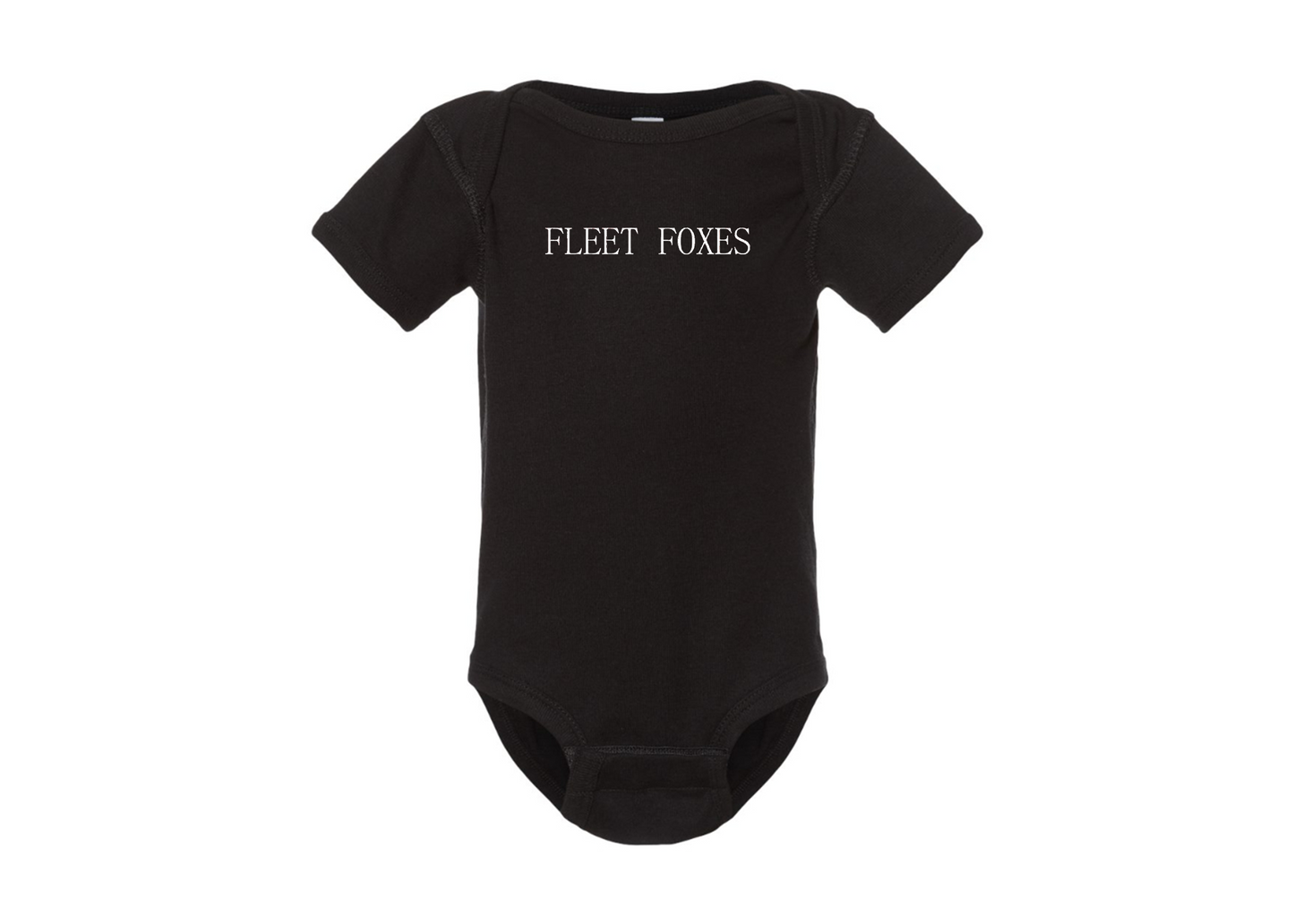 Fleet Foxes Logo  Rabbit Skins Infant Baby Rib Bodysuit