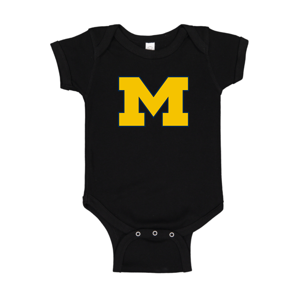 Michigan Wolverines Logo Baby Romper Onesie