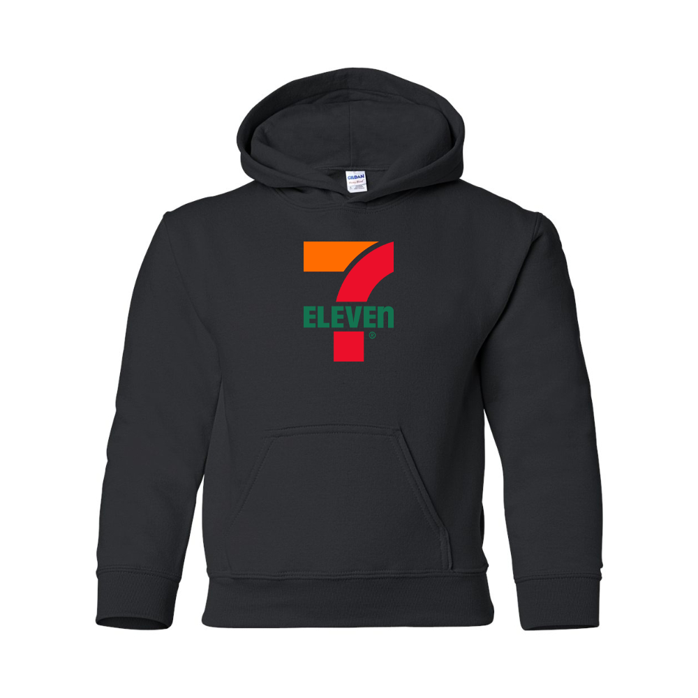 Youth 7 Eleven Logo Gildan Heavy Blend  Hooded Sweatshirt