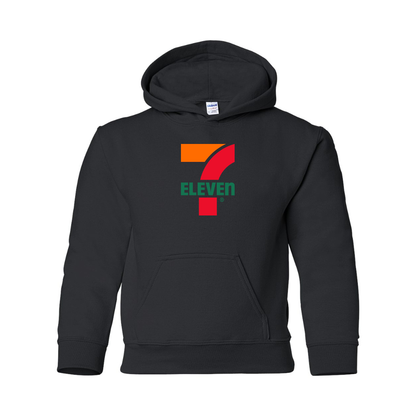 Youth 7 Eleven Logo Gildan Heavy Blend  Hooded Sweatshirt