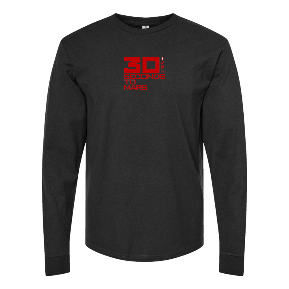 Men's 30 Seconds To Mars Logo Long Sleeve T-Shirt