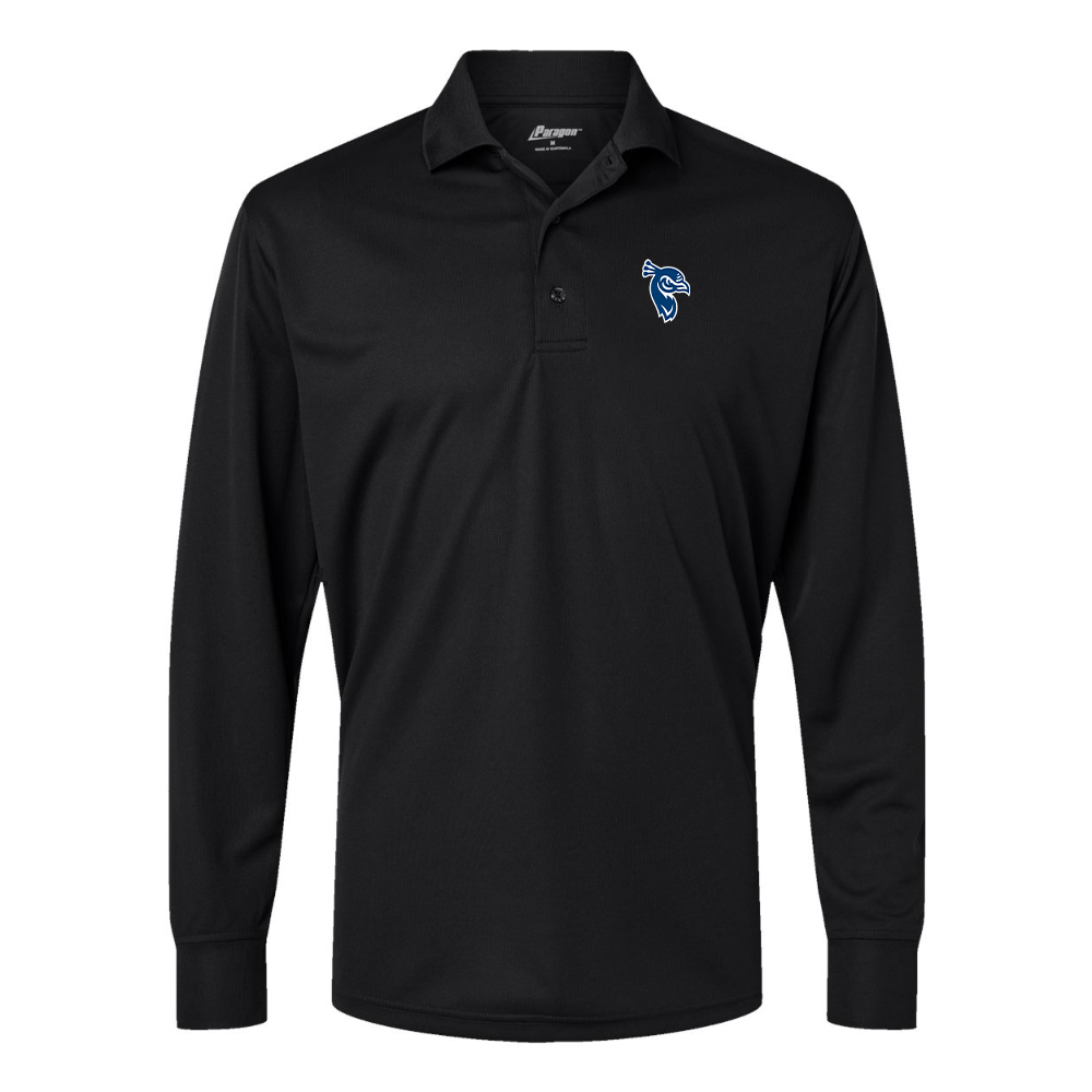 Men's Saint Peters Peacocks Logo Paragon Prescott Long Sleeve Polo