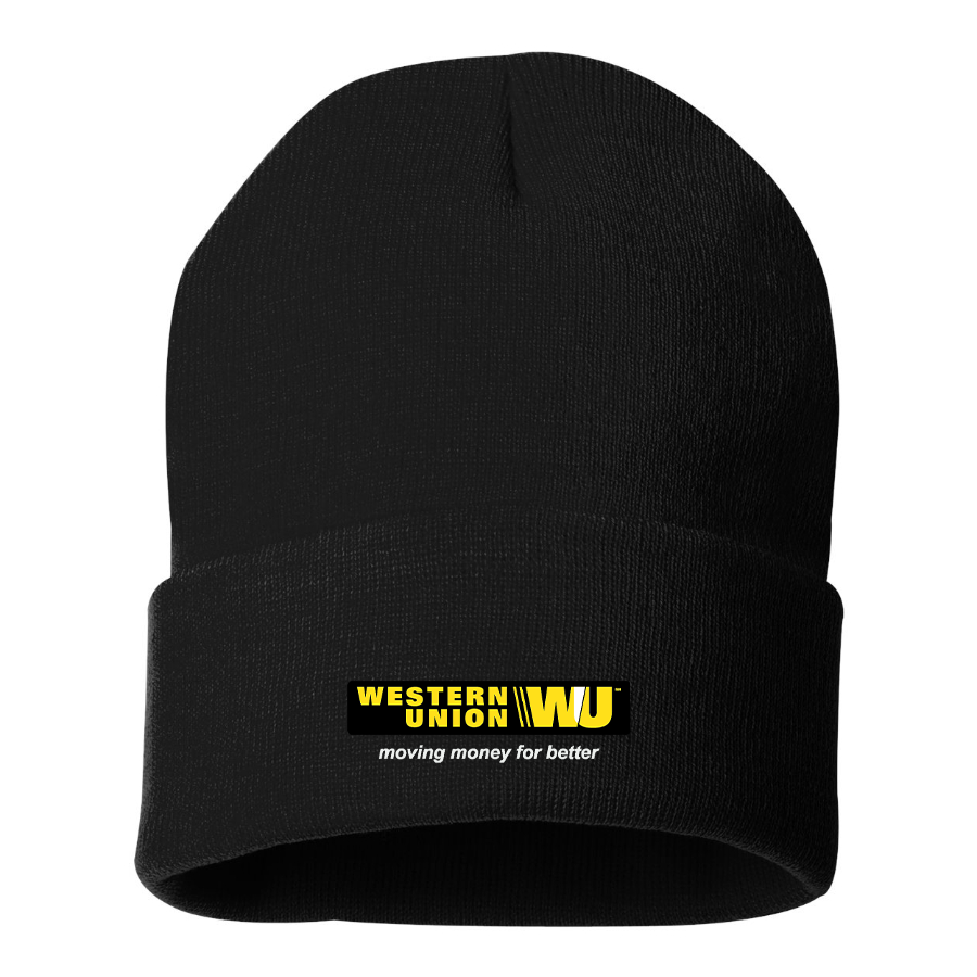 Wastern Union Logo Beanie Hat
