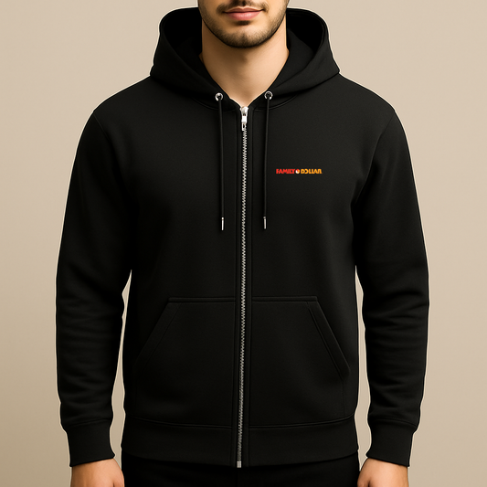 Men's Family Dollar Logo Zipper Hoodie