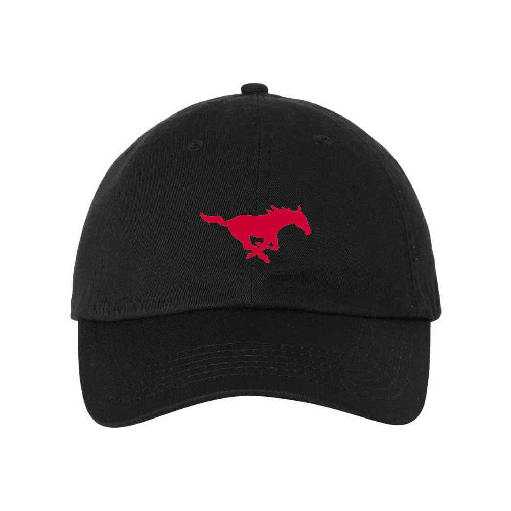 SMU Mustangs Logo  Valucap Adult Bio-Washed Classic Dad Hat