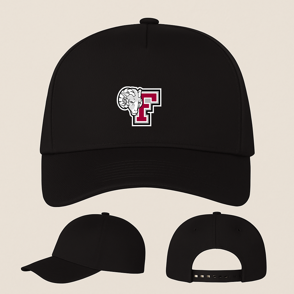 Fordham Rams Logo Five Panel Twill Snapback Cap