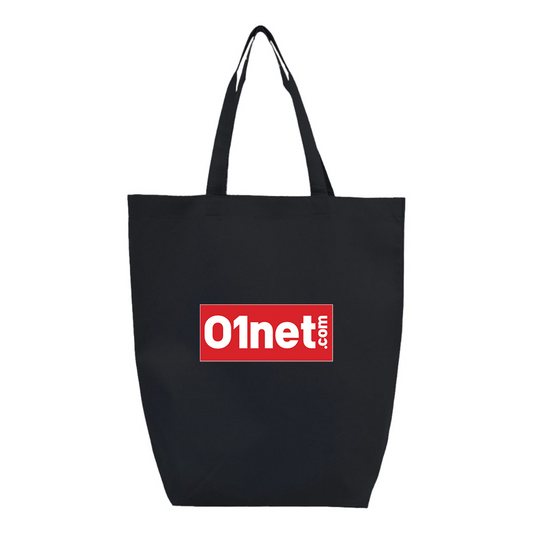 01net Logo Q-Tees Non-Woven Gusset Bottom Tote