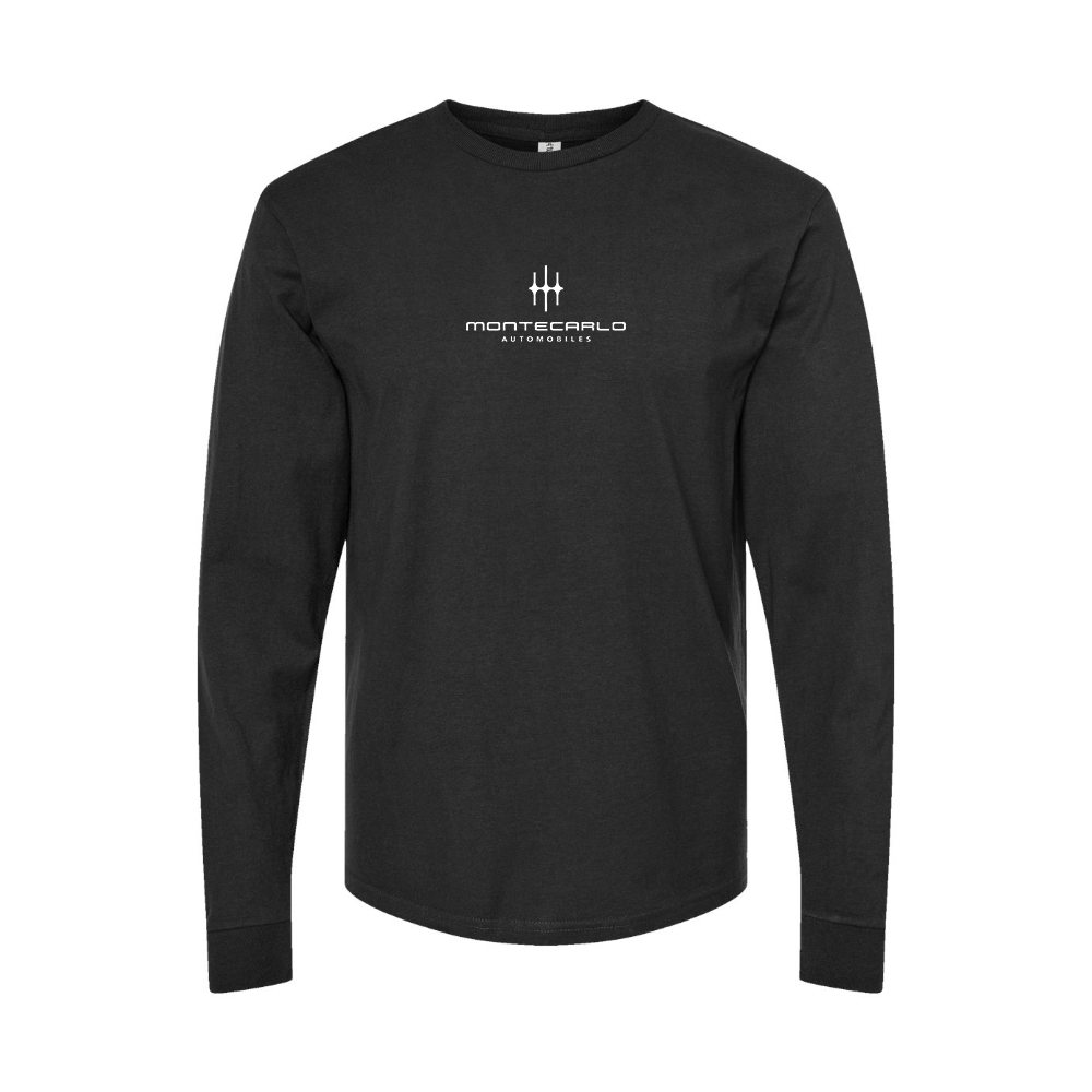 Youth Monte Carlo Automobiles Logo Cotton Long Sleeve T-Shirt