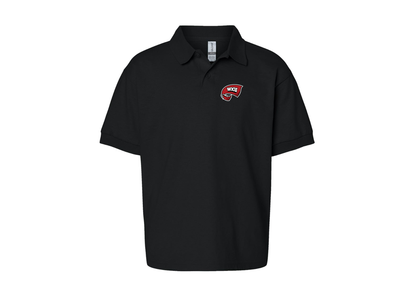 Youth Western Kentucky Hilltoppers Gildan Dry Blend Jersey Polo