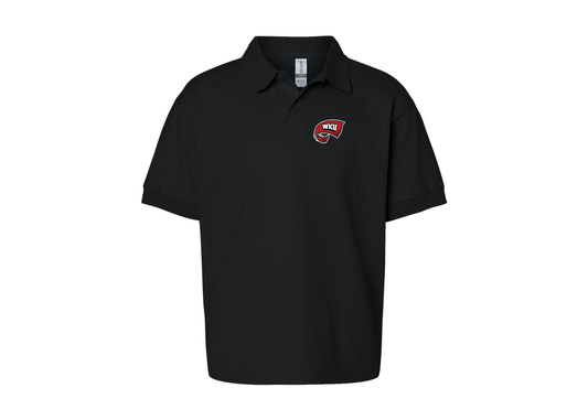 Youth Western Kentucky Hilltoppers Gildan Dry Blend Jersey Polo