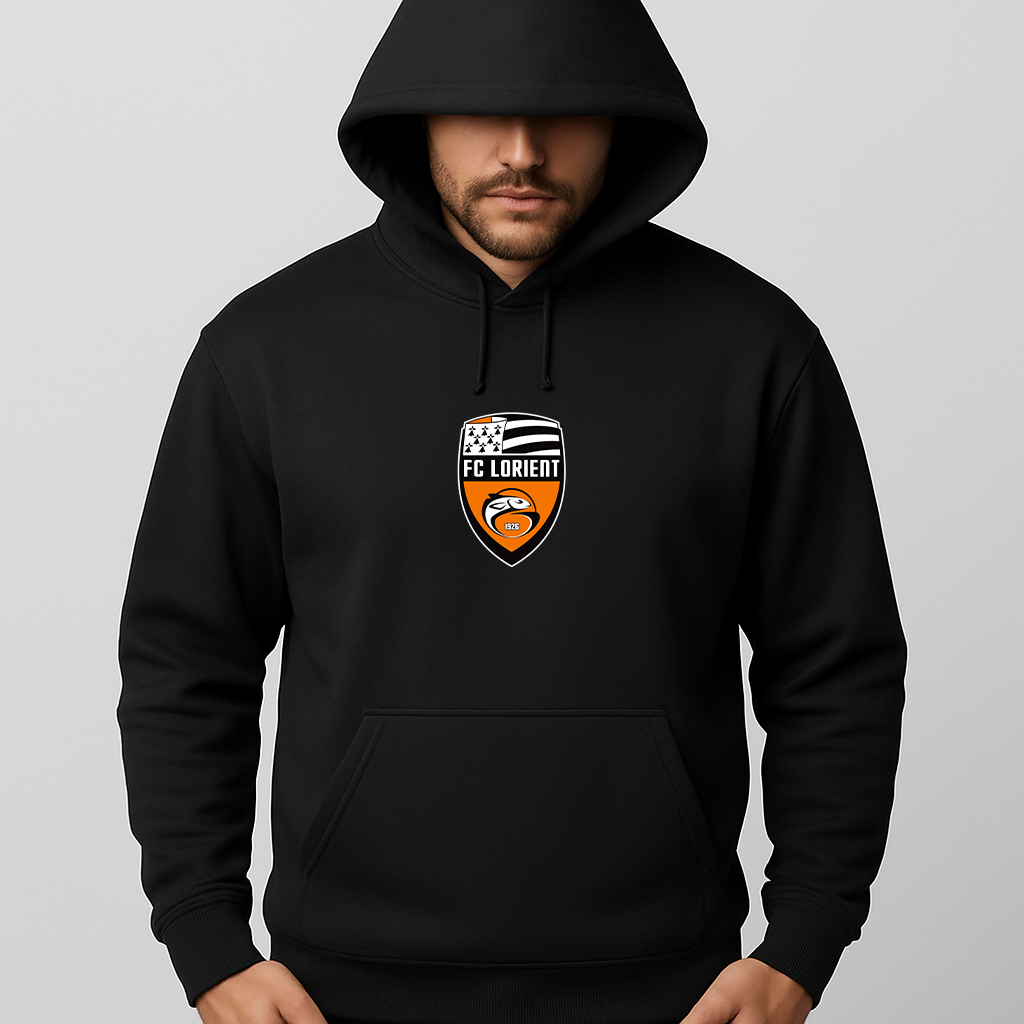 Men's FC Lorient Soccer Logo Pullover Hoodie