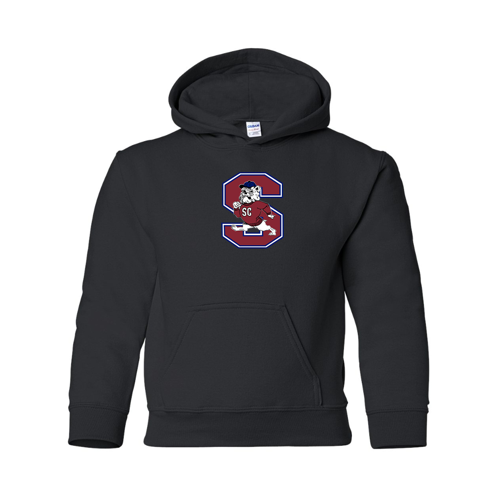 Youth South Carolina State Bulldogs Logo Gildan Heavy Blend  Hooded Sweatshirt