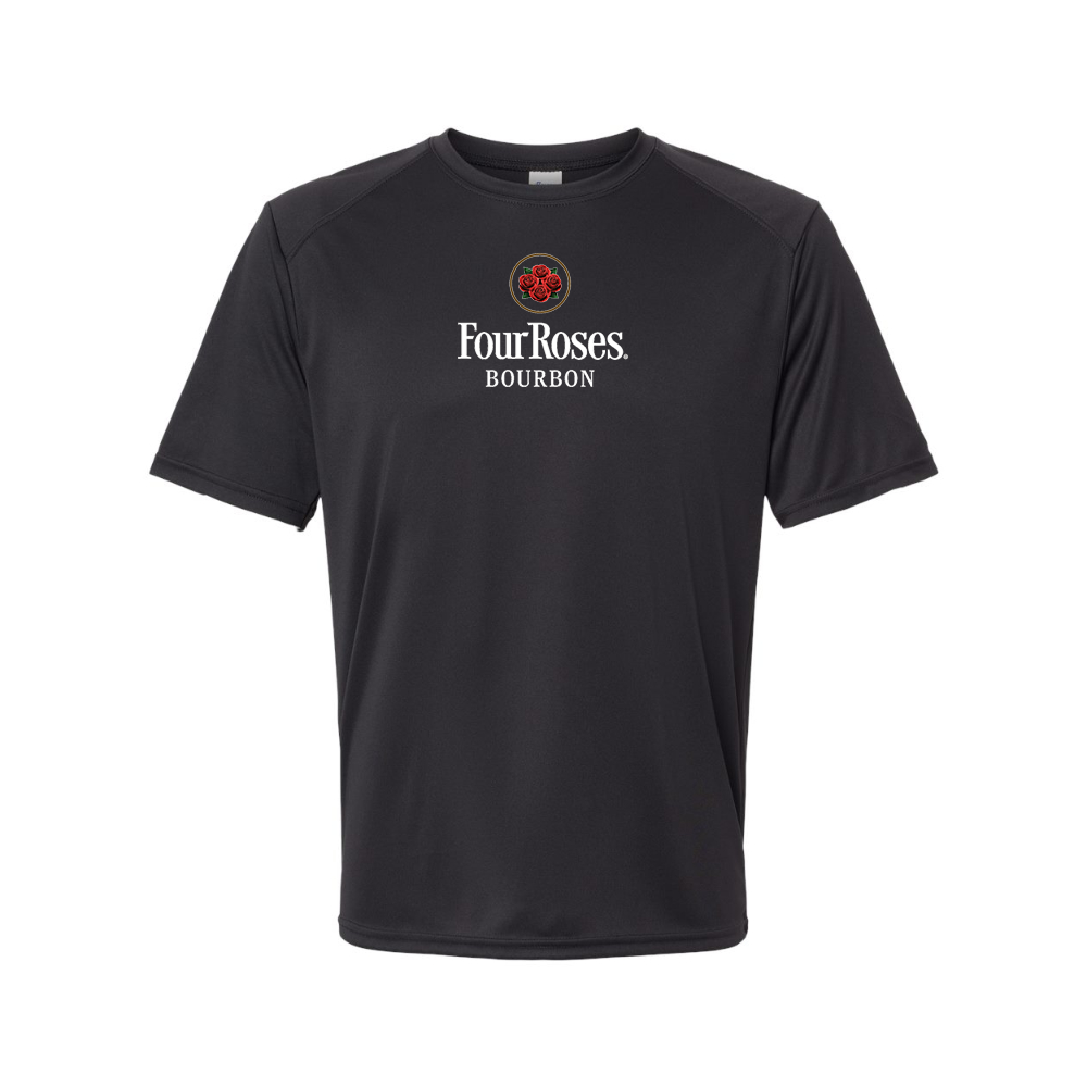 Men's Four Roses Logo Polyester T-Shirt