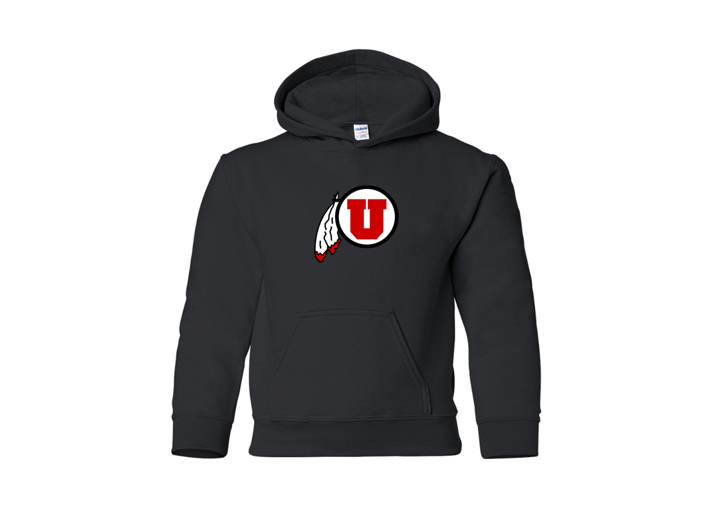 Youth Utah Utes Gildan Heavy Blend  Hooded Sweatshirt