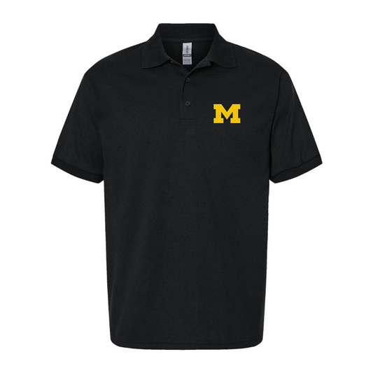 Men's Michigan Wolverines Logo Dry Blend Polo