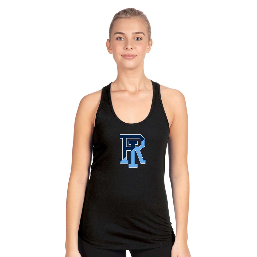 Women's Rhode Island Rams Logo Next Level Ideal Racerback Tank