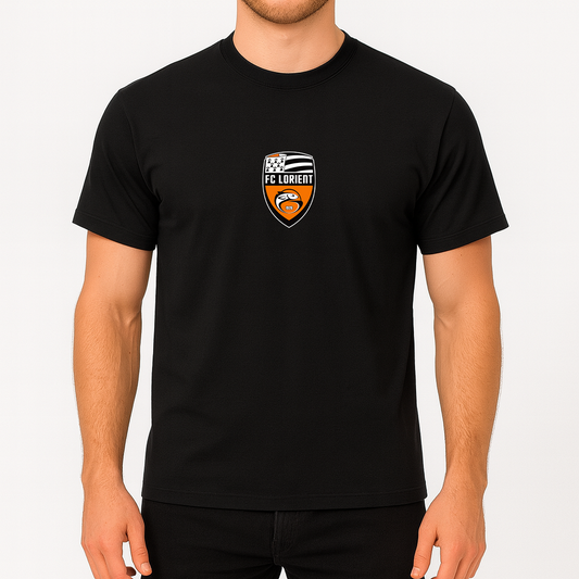 Men's FC Lorient Soccer Logo Cotton T-Shirt