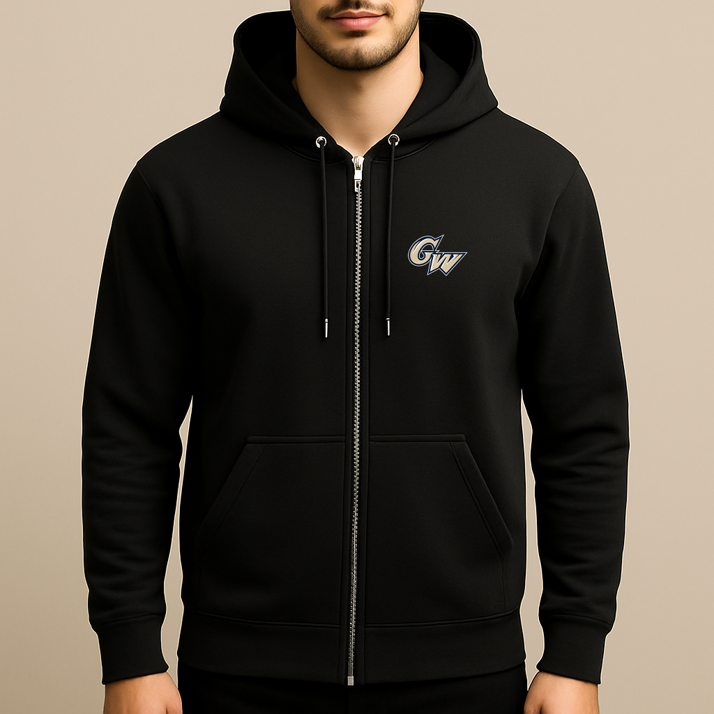 Men's  George Washington Colonials Logo Zipper Hoodie