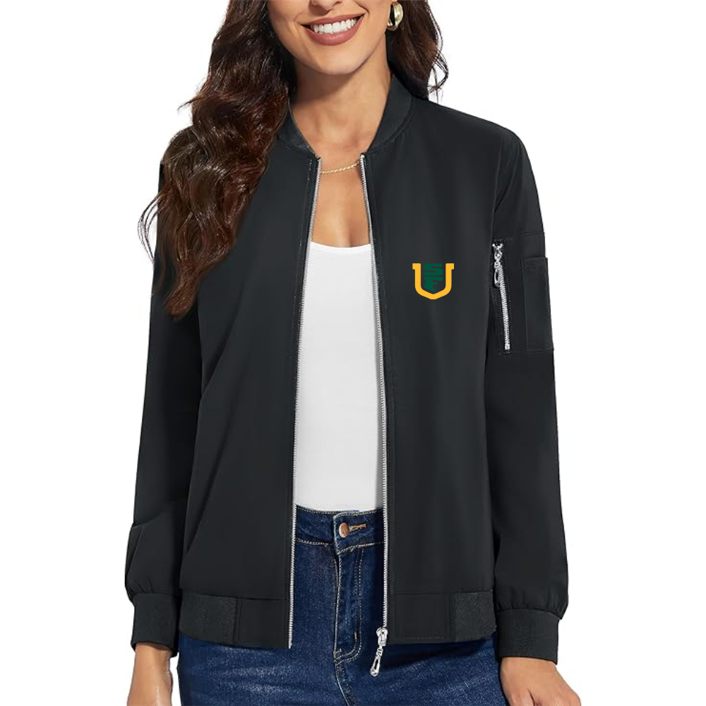 Women's San Francisco Dons Logo  Premium Bomber Jacket with Polished Detailing and Functional Sleeve Pocket Modern Luxury Outerwear