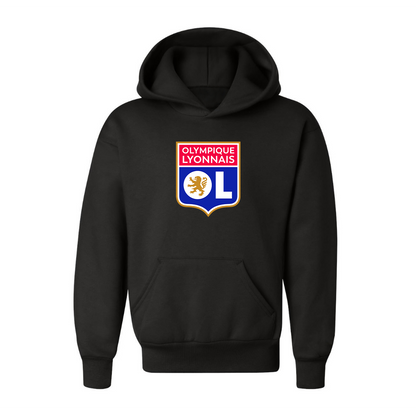 Youth Kids Olympique Lyonnais FC Pullover Hoodie