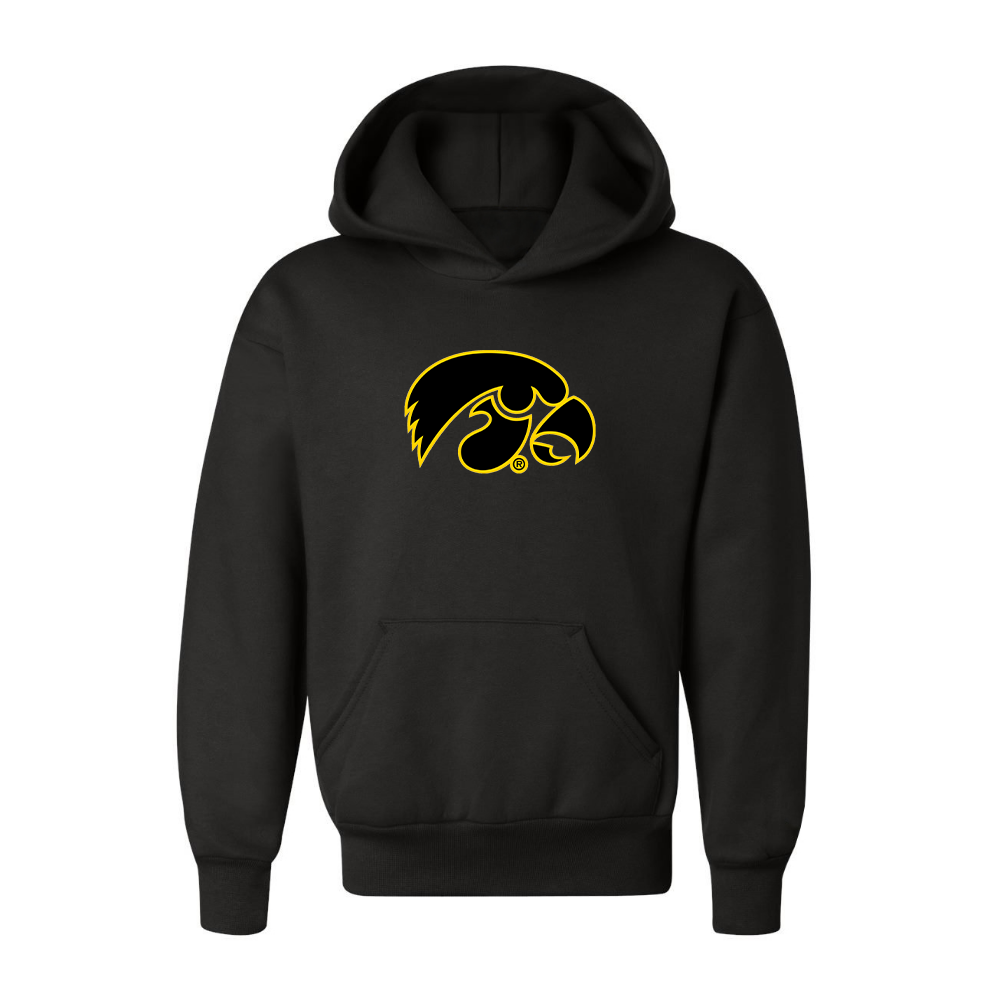 Youth Lowa Hawkeyes Logo Pullover Hoodie