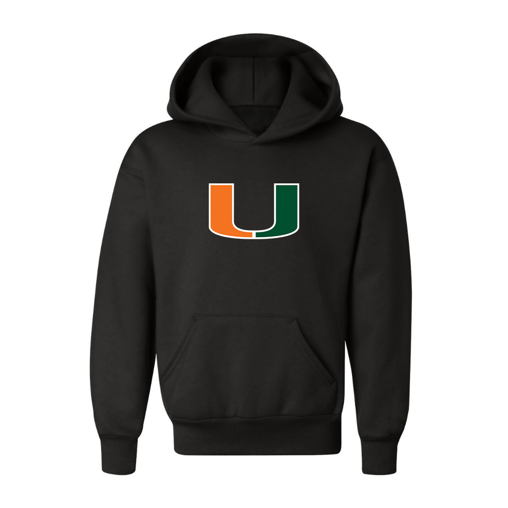 Youth Miami Hurricanes Logo Pullover Hoodie
