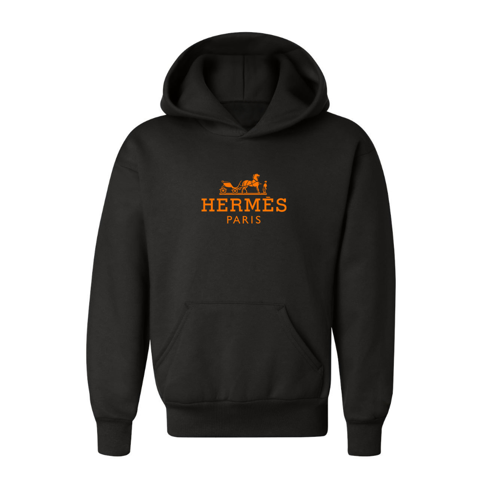 Youth Hermès Logo Pullover Hoodie
