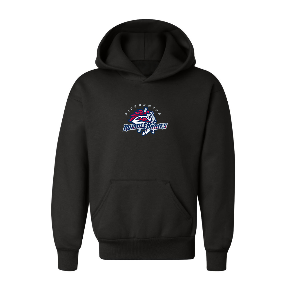 Youth Binghamton Rumble Ponies Logo Pullover Hoodie