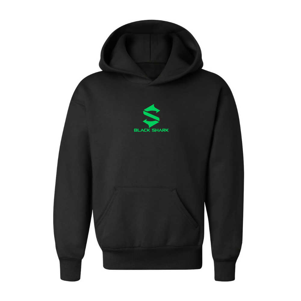 Youth Black Shark Logo Pullover Hoodie